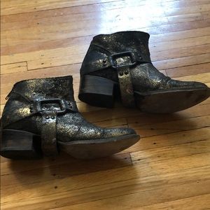 Gold Freebird by Steve Madden Booties